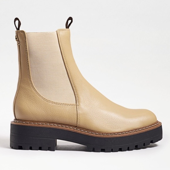 NEW! Sam Edelman Sesame Leather Laguna Chelsea Boot - Size 5 - Picture 2 of 16